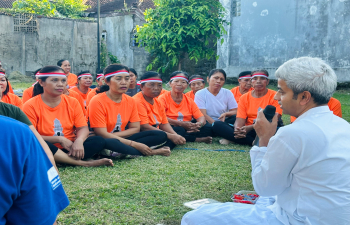Raksha Bandhan at Genta Yoga Pemogan, Denpasar